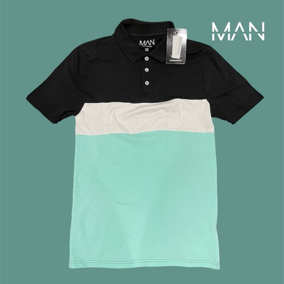 Boohoo Mens Other - Boohoo MAN muscle fit collared shirt